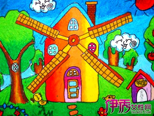 【油画棒儿童画范画】【图】油画棒儿童画范画 带你了解儿童的世界_伊秀亲子|yxlady.com