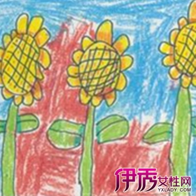 【儿童画向日葵】【图】儿童画向日葵的步骤图