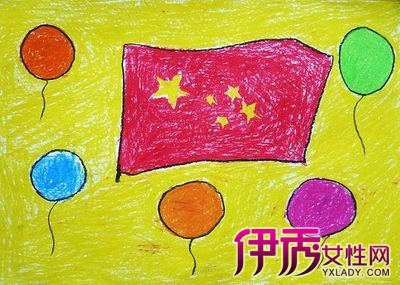 【图】国庆节儿童画大全色彩斑斓 爱国情结加深