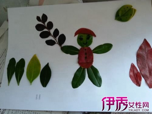 【儿童手工制作树叶贴画】【图】儿童手工制作