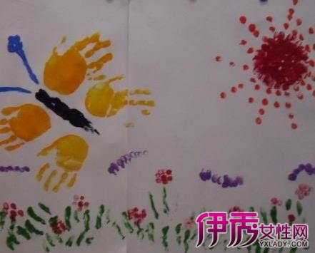 幼儿园手指颜料画图片展示 手指画四大基本技法