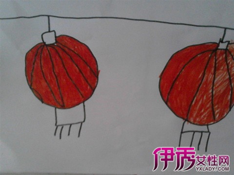 幼儿园灯笼绘画展示 让你认识绘画对幼儿的重要性