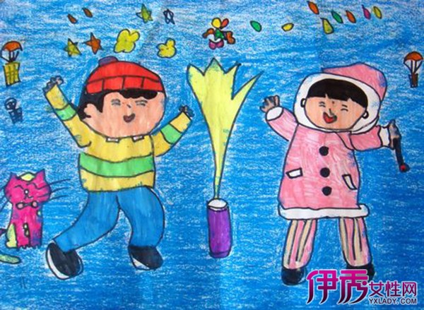 【图】迎新年幼儿简单绘画作品欣赏 幼儿学习绘画的益处有哪些?