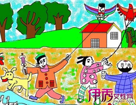 【图】欣赏儿童画春天风景画 分享儿童画教学方案