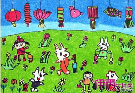 【图】花灯儿童画作品精选 手把手教你欣赏儿童画