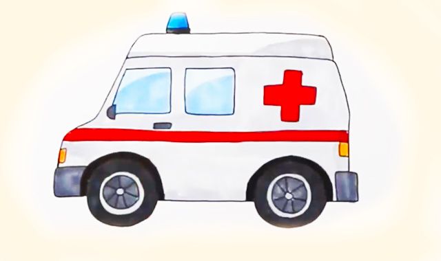 救护车简笔画小朋友如何简单画出救护车