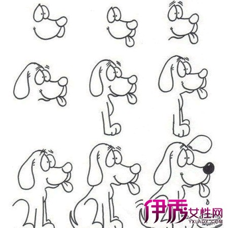 【图】教儿童简笔画狗 掌握7个要点简单轻松