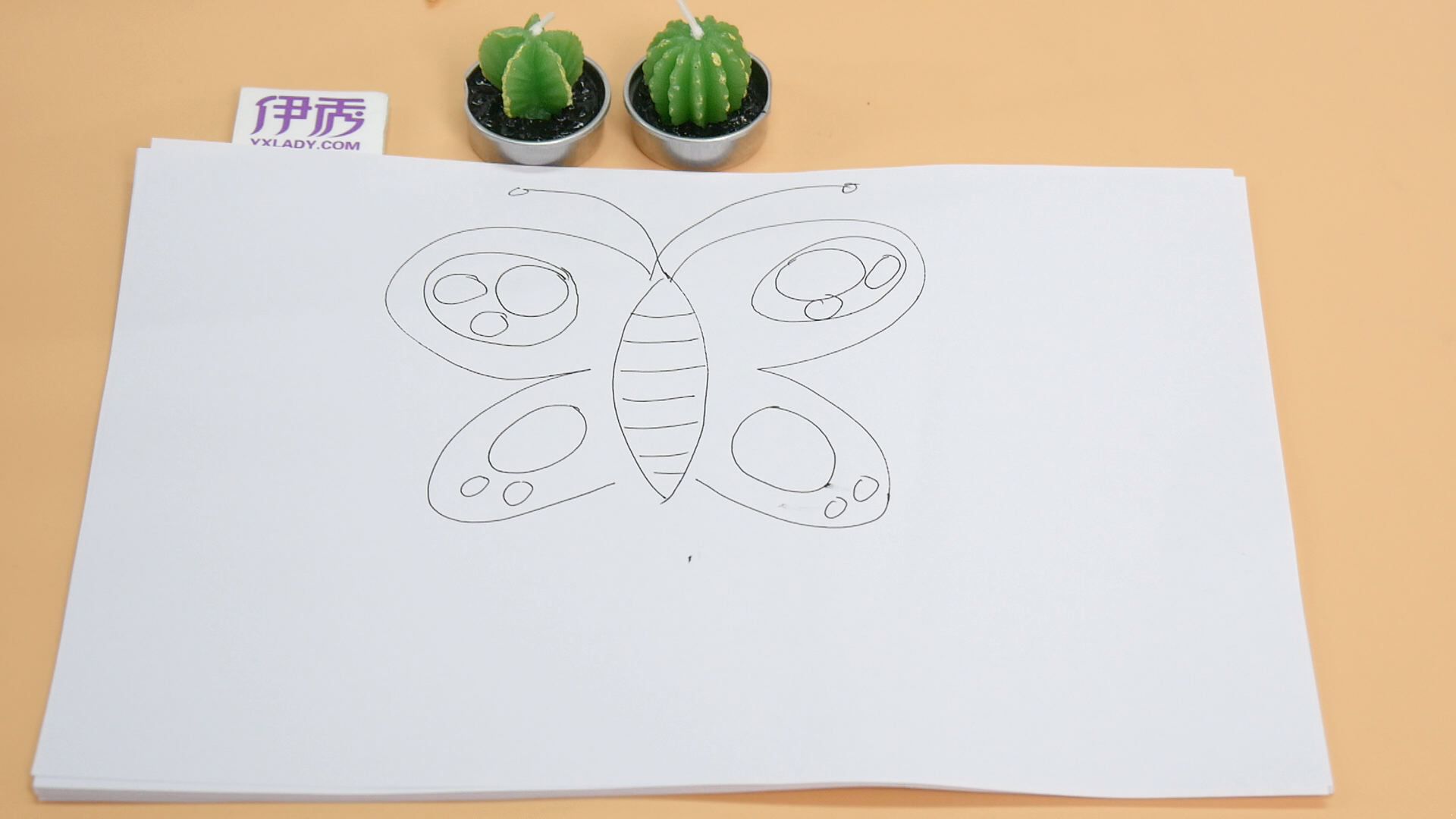幼儿简笔画蝴蝶的画法步骤图图解（儿童绘画大全简笔画） - 有点网 - 好手艺